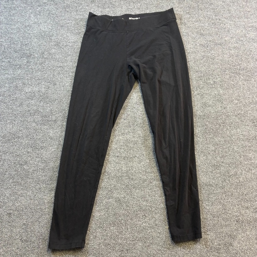 Sonoma Goods for Life Skinny Leggings Womens L Black Cotton Performance Stretch